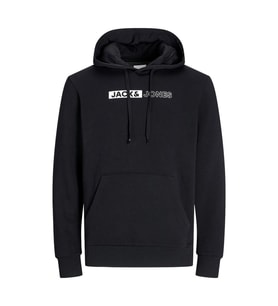 Jack & Jones 12233599 Jjecorp Logo Sweat Hood Play Noos Siyah