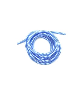 SPELT Şarj Aleti Kablosu Kablo Kordon Koruyucu Spiral Sarma Kılıf Koruma Laser Light Blue 160cm