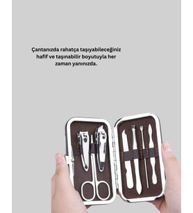 Paslanmaz Çelik Kişisel Bakım Seti – 7 Parça