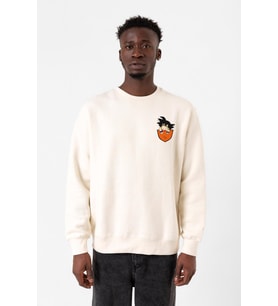 Dragon Ball Z Anime Son Goku Pocket Ekru Erkek 2ip Sweatshirt