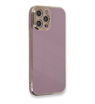 Newface Apple iPhone 12 Pro Max Kılıf Volet Silikon - Mor