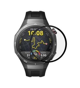 Microsonic Huawei Watch GT5 Pro 46mm Tam Kaplayan Temperli Cam Full Ekran Koruyucu Siyah