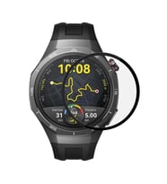 Microsonic Huawei Watch GT5 Pro 46mm Tam Kaplayan Temperli Cam Full Ekran Koruyucu Siyah