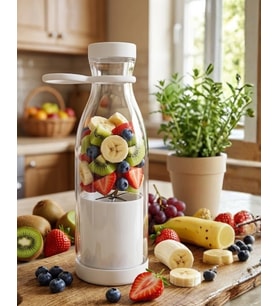 Usb Şarjlı Mini Blender Taşınabilir Smoothie Yapıcı 380 Ml Pratik Kullanım