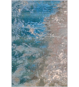 Eliana Home Baskılı, Yıkanabilir Kaymaz Taban Salon Halısı LNA1682 100x150 cm (Mavi)