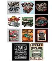 Retro 4x4 Off Road Sticker Set5 12 Parça Telefon, Tablet, Defter, Laptop Sticker