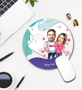 Kişiye Özel Karikatür Çift Tasarımlı Mouse Pad 120
