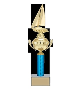 ODAK KUPA - Figürlü Kupalar - Yelken Figürlü Kupalar FG-052 A - 45 cm