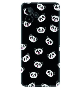 General Mobile GM 24 Pro Kılıf Silikon Desen Özel Seri Panda Suratları 1773