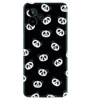 General Mobile GM 24 Pro Kılıf Silikon Desen Özel Seri Panda Suratları 1773