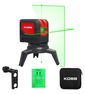 KOBB KBL92G 30M Profesyonel Yatay ve Dikey Otomatik Hizalamalı Yeşil Çapraz Çizgi Lazer,Noktalı Şakül Lazer Distomat