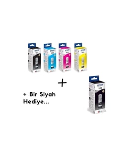 103 Ecotank L3150 Orjinal Mürekkep Seti + 1 Adet Siyah 103 151