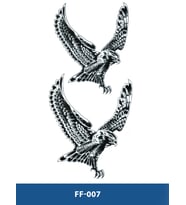 FF-007 ORTA BOY KARTAL DESEN GEÇİCİ DÖVME-TATTO