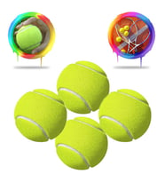 12 Adet Sarı Tenis Topu - Antrenman Tenis Topu - Masaj Topu (Renksiz)