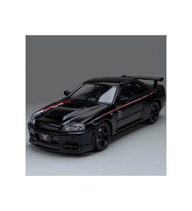 Nissan Skyline GT-R R34 Nismo Edition Siyah 1/24 Model Araba