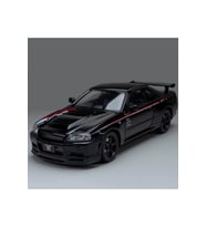 Nissan Skyline GT-R R34 Nismo Edition Siyah 1/24 Model Araba