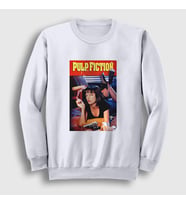 Presmono Unisex Beyaz Mia Film Pulp Fiction Sweatshirt 248778tt (Beyaz)