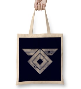 Destiny Rasputin Symbol Distressed Bez Çanta Uzun Saplı