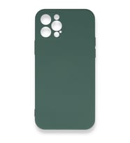 Vendas iPhone 13 Pro Max Lansman Serisi içi Kadife Kamera Korumalı ipek Dokulu Kılıf (Yeşil)