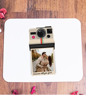 Kişye Özel Polaroid Tasarım Fotoğraflı Mouse Pad