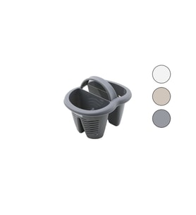 QLUX L-00515 HEYBE KAŞIKLIK TEZGAH ÜSTÜ 4 BÖLMELİ - PLASTİK (5343)