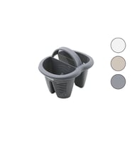 QLUX L-00515 HEYBE KAŞIKLIK TEZGAH ÜSTÜ 4 BÖLMELİ - PLASTİK (5343)