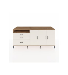 Kronos Konsol 3 Raflı 2 Çekmeceli 3 Kapaklı 220x59x99 Çam-Aytaşı/Aytaşı