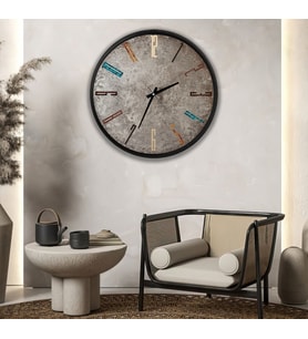 Stone Kanvas (Ahşap) Duvar Saati - 50 cm