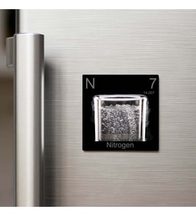 Nitrogen (Azot) Elementi – Buzdolap Magneti – 9x9 cm