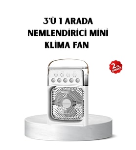 Usb Bağlantılı Taşınabilir Mini Klima Fan 500ml Su Hazneli Ve Sessiz Çalışma