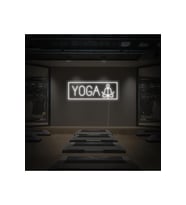 YOGA Yazılı ve Şekilli Neon Tabela