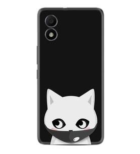 TCL 303 Kılıf Silikon Desen Özel Seri Pandemi Cat 1729