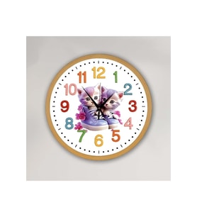 bilge Tasarım Çocuk Odası Duvar Saati 30 x 30 CM (Karışık)