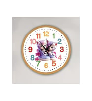 bilge Tasarım Çocuk Odası Duvar Saati 30 x 30 CM (Karışık)