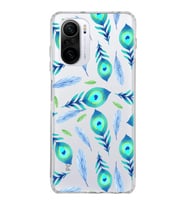 PrintiFy Xiaomi Poco F3 ile Uyumlu 1mm Slim Fit Nazar Boncuğu 3 Baskılı Şeffaf  Kılıf