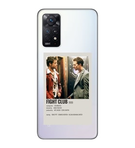 Redmi Note 11 Pro Uyumlu Fight Club Minimalist Poster Desenli Şeffaf Telefon Kılıfı
