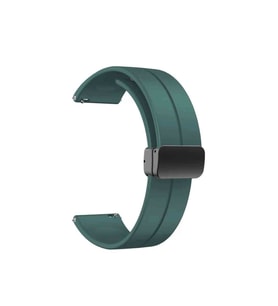 Samsung Galaxy Watch 42mm Uyumlu 20mm Kordon Silikon Metal Mıknatıslı Toka Zore KRD-84 Kayış