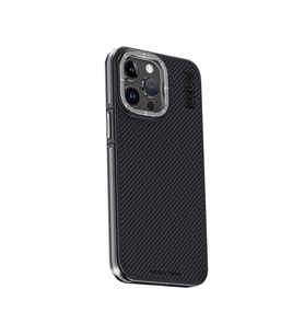 Joko Apple iPhone 15 Pro Max Kılıf Aramid 600D Kevlar Karbon Fiber Magsafe Kapak - Gri