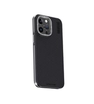 Joko Apple iPhone 15 Pro Max Kılıf Aramid 600D Kevlar Karbon Fiber Magsafe Kapak - Gri
