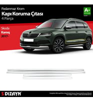 Skoda Karoq Uyumlu Krom Kapı Koruma Çıtası 4 Parça. 2017 Üzeri