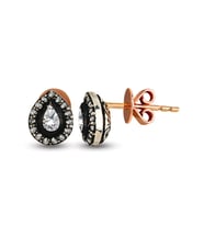 0.29 Ct Elmas Zümrüt Küpe EK11 (Çok Renkli)