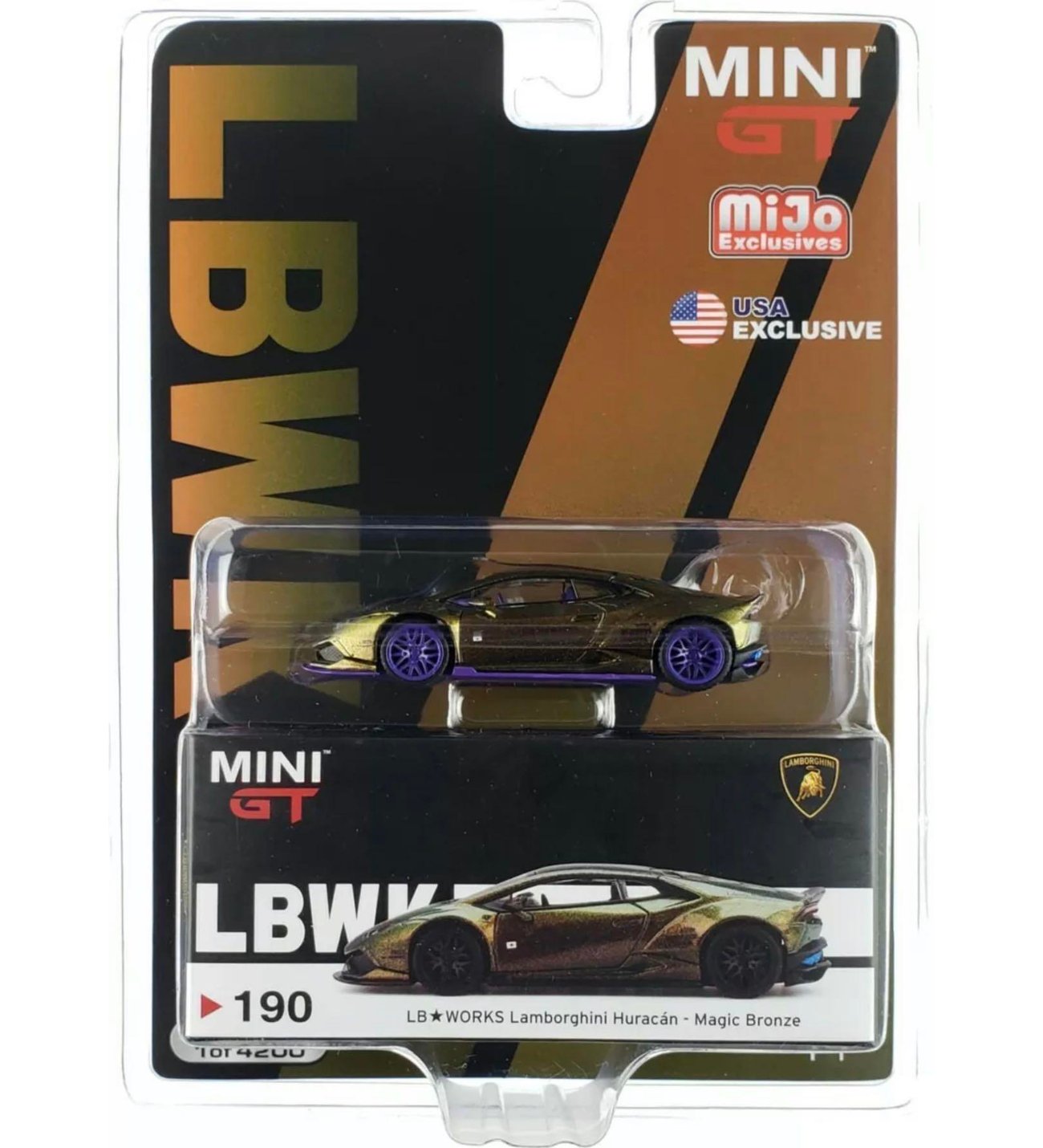 Mini GT 190 LB*WORKS Lamborgini Huracan - Blister Paket
