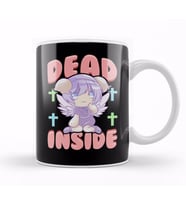 Cute Pastel Goth Dead Inside Kawaii Anime Girl Kupa Bardak Porselen