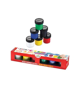 Parmak Boyası 6 Renk Neon 25ML