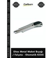 Özel Üretim Profesyonel Dayanıklı Keskin Gövdeli Eltos Metal Maket Bıçağı Falçata Otomatik Kilitli