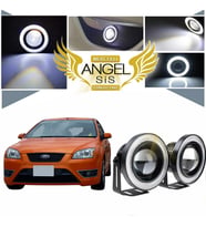 Ford Focus 2 Uyumlu, Universal Mercekli Led Angel Sis Farı, 76mm Beyaz Renk
