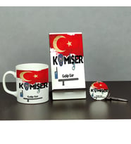 Komiser Üçlü Set (Kupa + Telefon Standı + Anahtarlık)