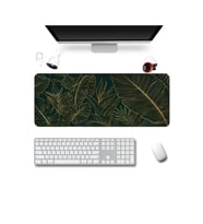 SonicTouch Klavye Mousepad 40x90cm Dikişsiz Pürüzsüz Sıvı Geçirmez Kaymaz Taban Zümrüt Bahçe