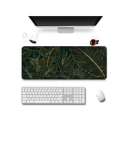 SonicTouch Klavye Mousepad 40x90cm Dikişsiz Pürüzsüz Sıvı Geçirmez Kaymaz Taban Zümrüt Bahçe