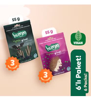 Organik Vegan Tuzlu Grissini Atıştırmalık Paketi - 6 adet (2 çeşit)